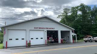 [Station Siren] East branch volunteer fire district going on a response in Upstate New York.