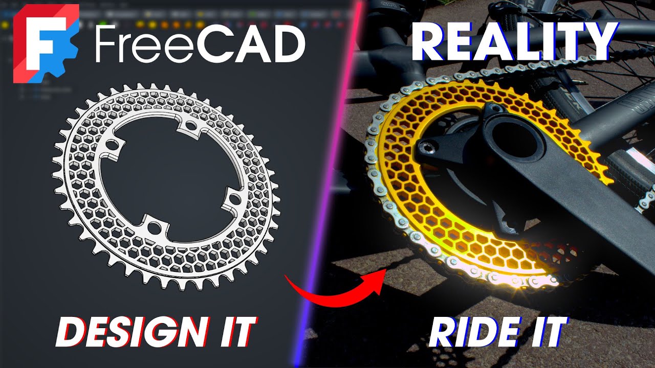 Chainring Dxf FreeCAD to Reality - How I Designed my Bike Chainring (The Complete ...