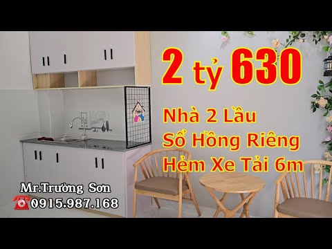 Bán nhà Tân Phú giá rẻ hẻm 127 Lê Thúc Hoạch, xe hơi tới nhà. Nhà mới đẹp 2 lầu 2PN, sổ hồng riêng