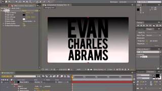 Swinging Text motion typography technique Tutorial