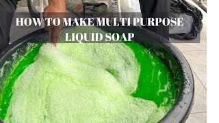 HOW TO MAKE MULTI PURPOSE LIQUID SOAP AT HOME | HOW TO MAKE LIQUID SOAP FOR ALL USES AT HOME