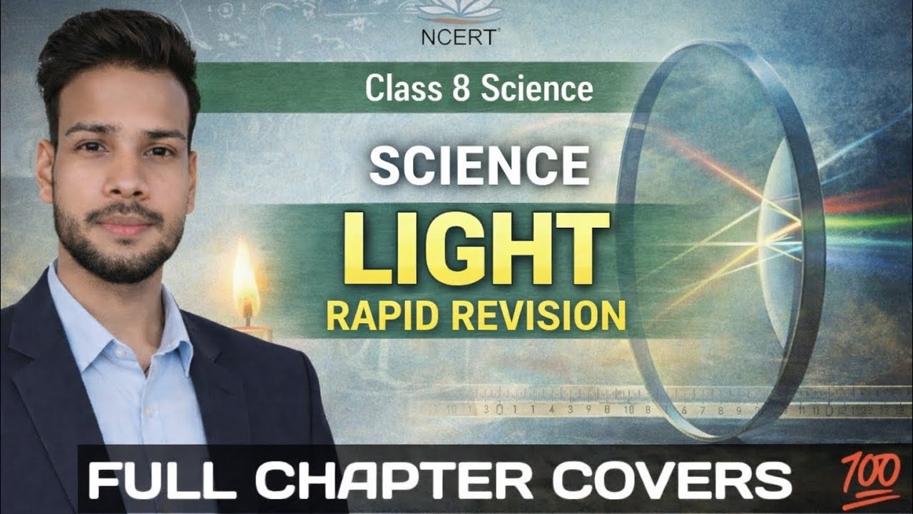 Light Science Class 8 l Complete Chapter In 10 Minutes | Rapid revision| Pawan Gupta|  
