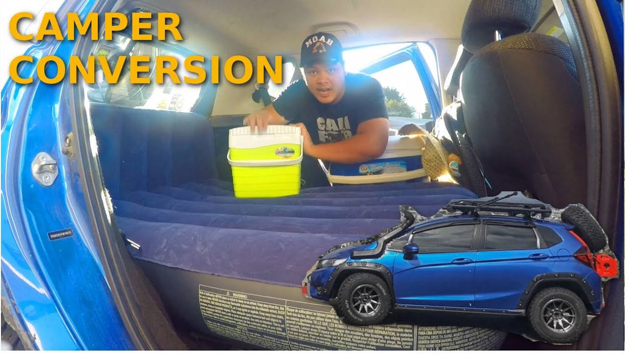 Making Honda Fit Jazz or Small Car into Camper Sleeping Platform