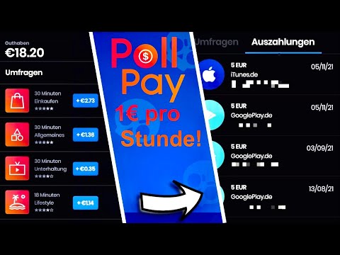 Pro Stunde ca 5€ verdienen mit Umfragen! Poll Pay (keine Werbung)