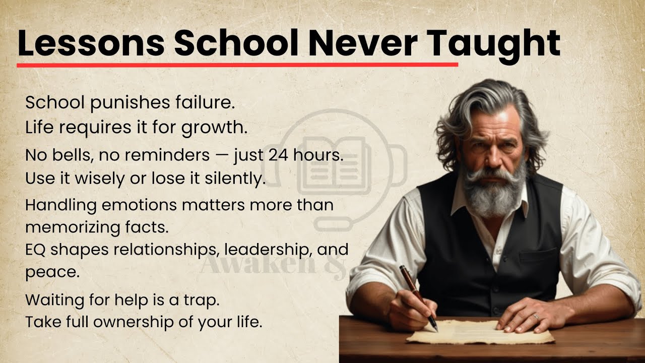 10 Life Lessons School Never Taught You (But Life Will) || English ...