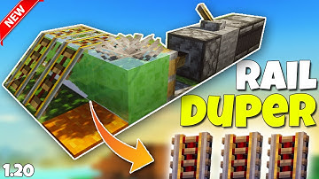 New Easiest RAIL DUPER Working in Minecraft 1.20 ( Bedrock/JAVA )