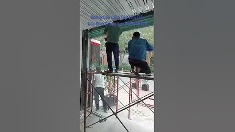 Hướng Dẫn Cách Lắp Tấm Trán Cửa Kính Cường Lực #shorts