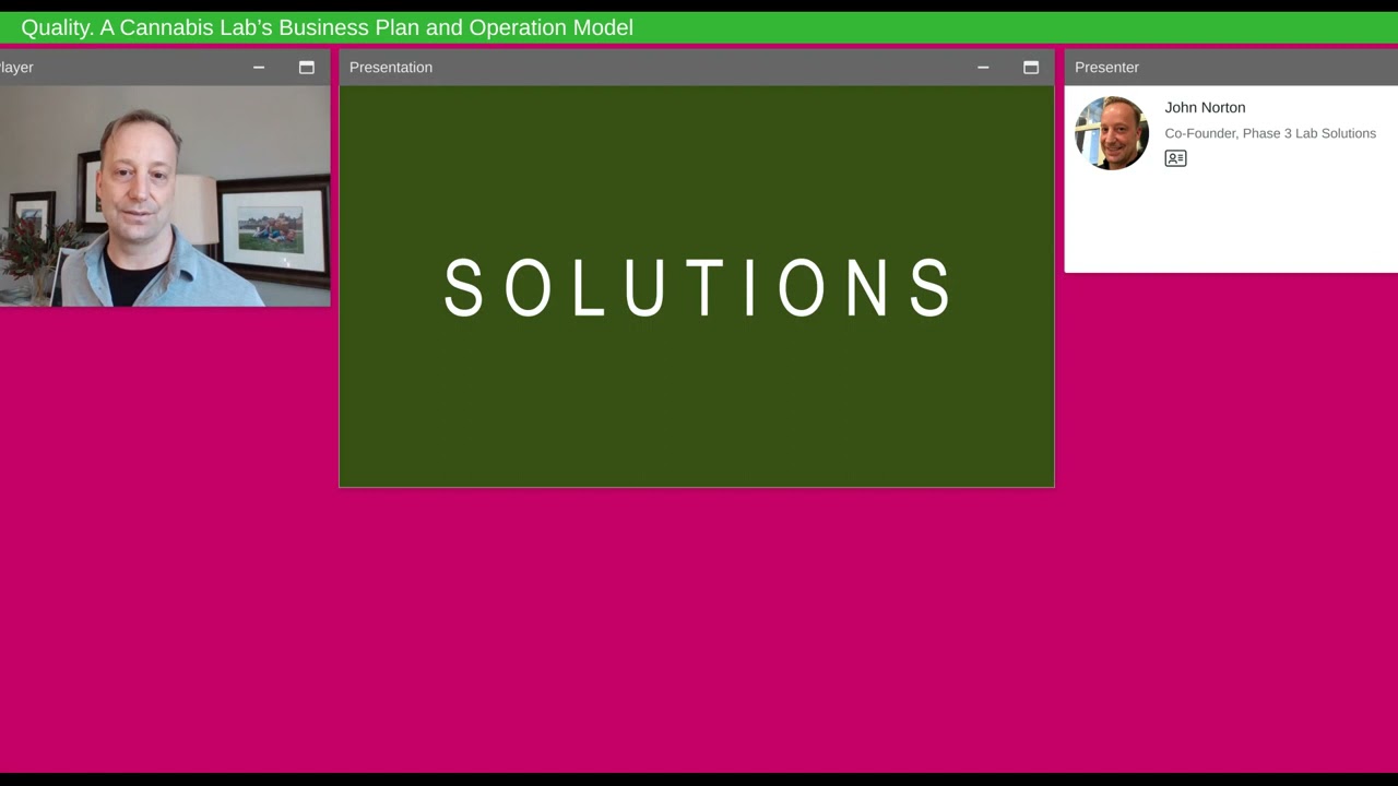 Quality  A Cannabis Lab’s Business Plan and Operation Model