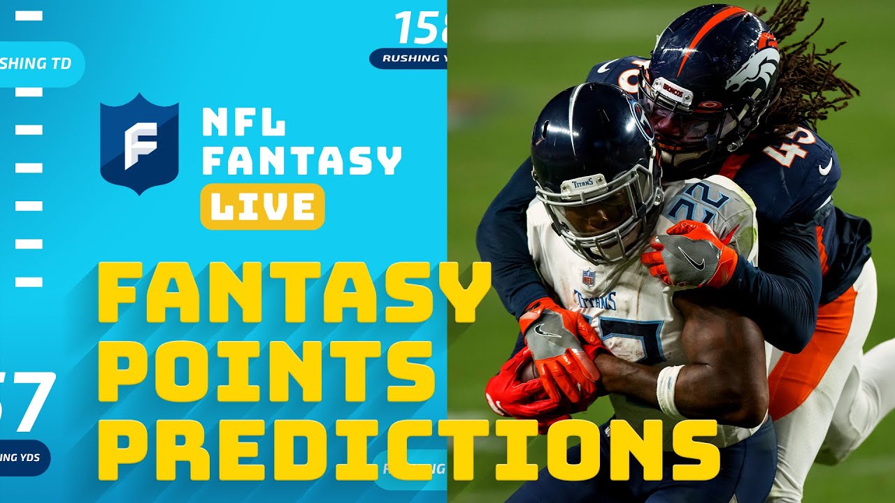 Week 2 Fantasy Points Predictions NFL Fantasy Live YouTube