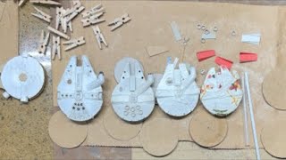 Paper Engineer Builds MINI Millennium Falcons LIVE