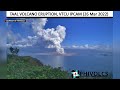 Taal Volcano phreatomagmatic eruption as seen from Cuenca