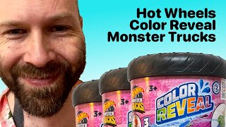 Hot Wheels Color Reveal Monster Trucks review.