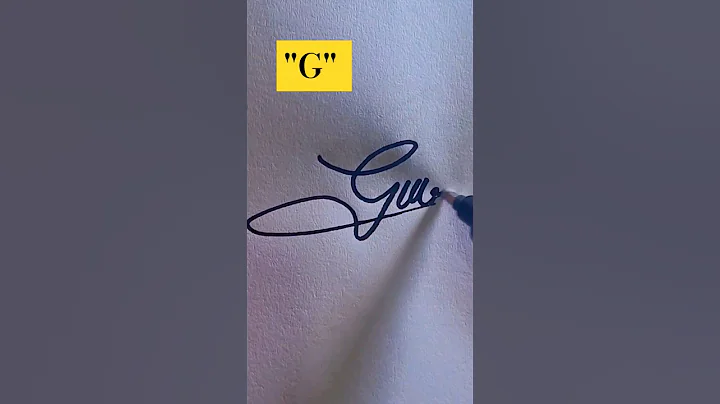 How to sign the letter G?❤