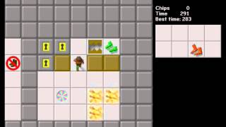 CCLP1 level 27 solution - 283 seconds