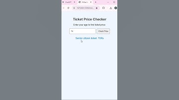 if else if statement  || javascript projects || ticket price #shorts