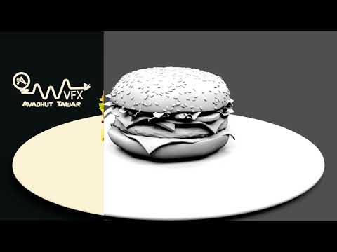 burger 3d model