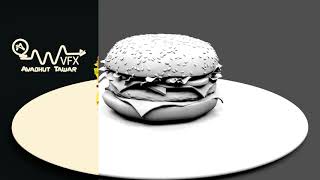 burger 3d model