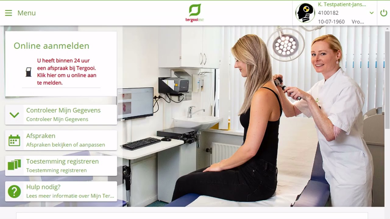 Online aanmelden voor uw afspraak in Tergooi MC