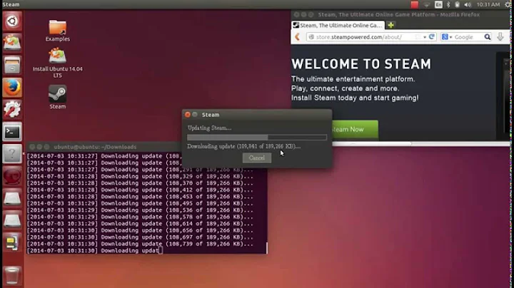 Ubuntu 14.04 64 bit steam install