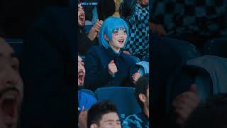 Beautiful Anime Girl at Live Football Match 💙#fyp#viralvedio#beautiful#foryou#newyourk 📈