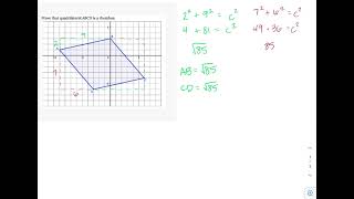 Coordinate Proof - Rhombus