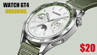 UNBOXING- Smart Watch GT4, AMOLED Screen Compass, Bluetooth Call Business Watch