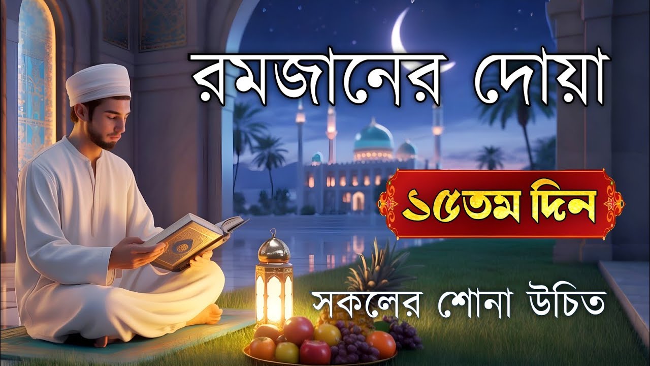 রমজানের পনেরো তম দিনের বরকতময় আমল ও দোয়া | 15th Day of Ramadan Special Dua By Alaa Aqel