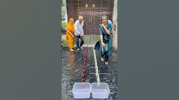 Drink Pick Up Challenge, Speed And Strategy, Who Will Win? #familygames #familychallenge