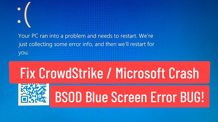 Fix CrowdStrike / Microsoft Crash BSOD Blue Screen Error BUG!