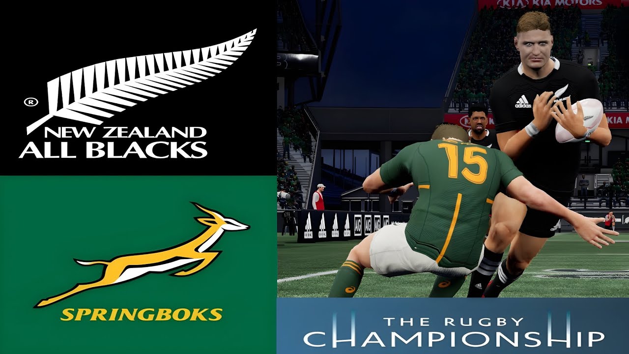 NEW ZEALAND vs SOUTH AFRICA | The Rugby Championship 2025 | RND 1 | Rugby Challenge 4