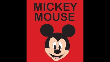 how to make mickey mouse illustration (adobe illustrator)