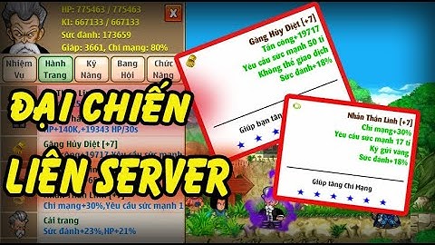 Ngọc Rồng Online - Quyết Chiến Căng Thẳng Tại Võ Đài Liên Sever !