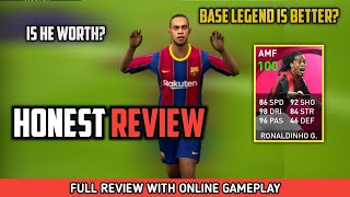 100 Rated Iconic Ronaldinho Honest Review | Is he better than Legend version • Pes21 Mobile