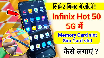 INFINIX HOT 50 5G || Insert Memory card || How to insert Memory card in infinix hot 50 5G