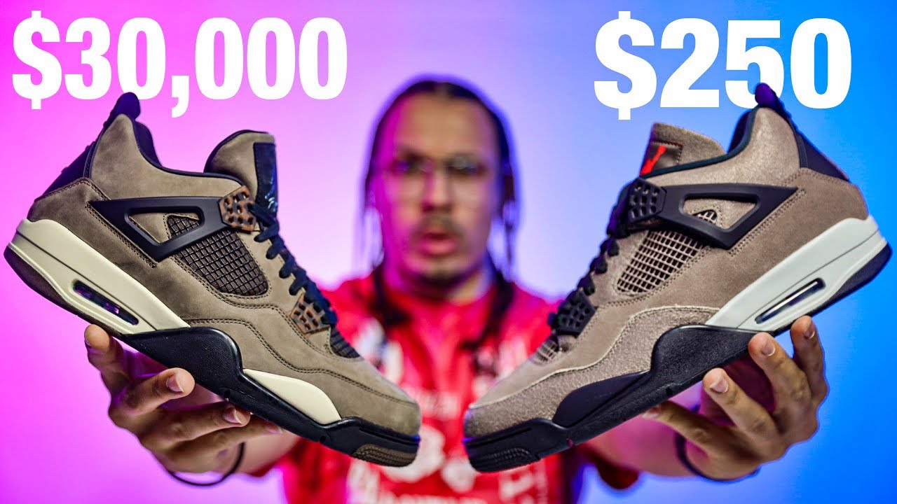 $30,000 Rare Air Jordan Travis Scott Mocha vs Taupe Haze 4