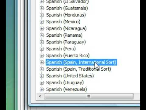 Windows Vista Keyboard Language