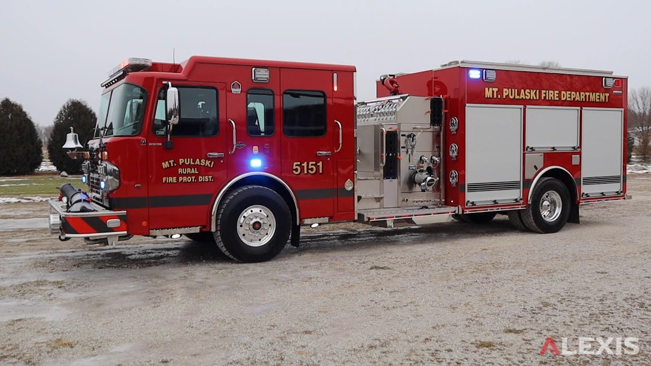 MT. PULASKI RURAL FPD - ALEXIS 1500 GPM TOP MOUNT PUMPER 
