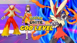 OMG🔥😍BLAZIKEN GOD - Pokemon Unite Blaziken gameplay