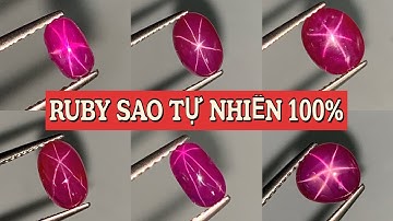 #Tổng_Hợp Ruby sao nét 10 điểm siêu hiếm, tự nhiên 100% #iruby #daquy #rubysao