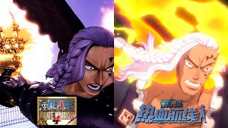 King Moveset Comparison (DLC) - One Piece Pirate Warriors 4 Vs One Piece Fighting Path screenshot 4