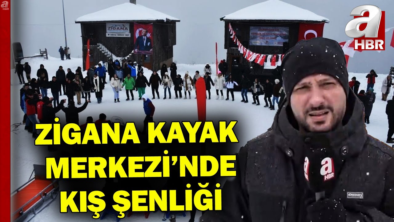 Zigana'da Kış Gençlik Ve Spor Şenliği! Zigana'dan Renkli Görüntüler A Haber'de! | A Haber