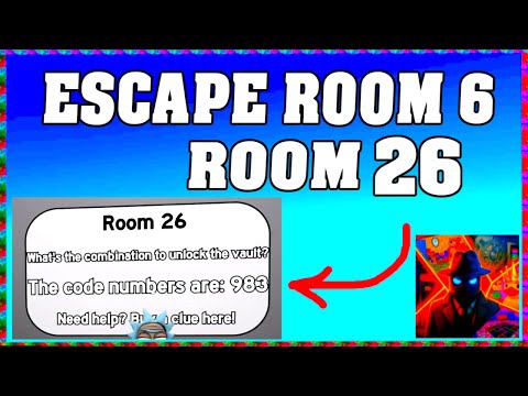 ROOM 26 ESCAPE ROOM 6 Walkthrough [by WreckItVerse] [English] [Roblox] [Code / Codes]