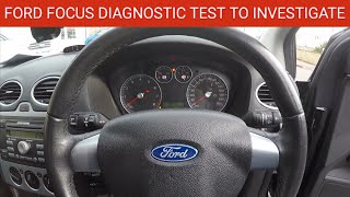 Ford Focus Diagnostic Test to Investigate U1900 Fault Code. Ford Focus Diagnostic Test.