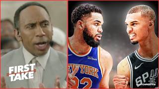 FIRST TAKE | "Karl-Anthony Towns elevated Knicks' O" - Stephen A.: KAT will be a NIGHTMARE for Wemby