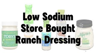 Low Sodium Ranch Dressing (Kidney Friendly!)