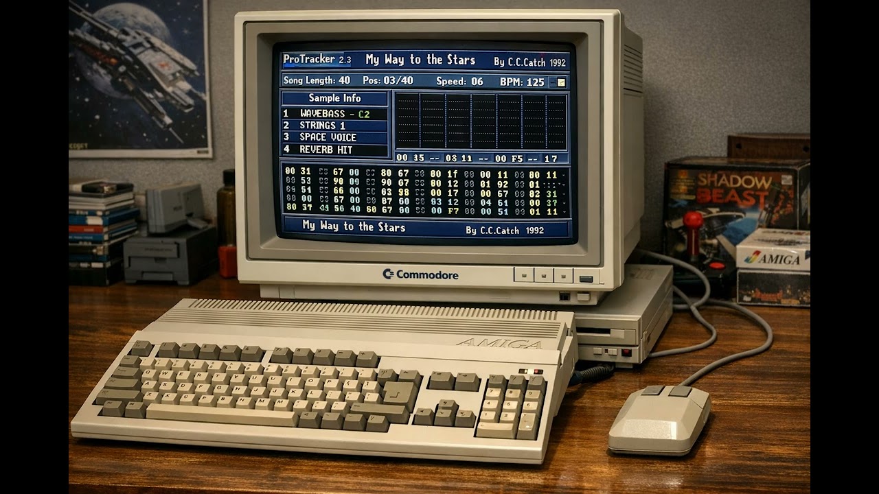 My Way to the Stars Commodore AMIGA 500 ProTracker Free Cover Version