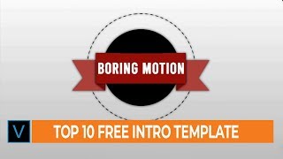 Top 10 Best Free 2D Intro Template | Sony Vegas Templates #3