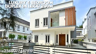 House for sale in lekki Lagos Nigeria: Luxury 4 bedroom detached duplex in lekki 200m