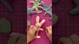 How to embroider the face on my free bunny pattern.  The pattern link is in the description below.