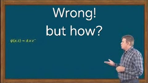 What is wrong with this wavefunction?